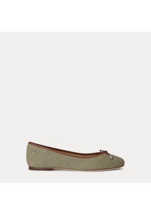 Jayna Washed Canvas Flat