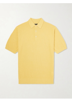 Beams Plus - Cotton-Blend Piqué Polo Shirt - Men - Yellow - S