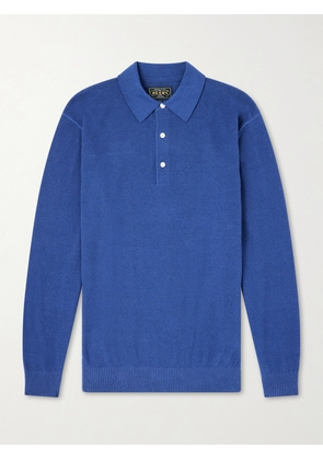 Beams Plus - Cotton-Blend Piqué Polo Shirt - Men - Blue - S