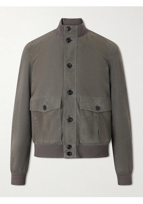 Zegna - Suede Jacket - Men - Gray - IT 46