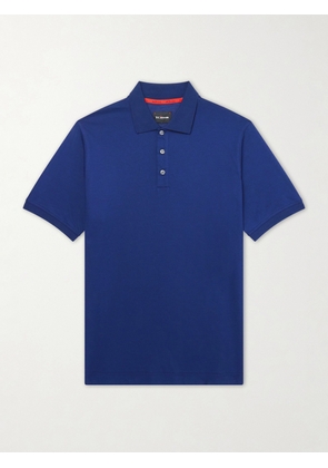 Kiton - Piqué-Cotton Polo Shirt - Men - Blue - S
