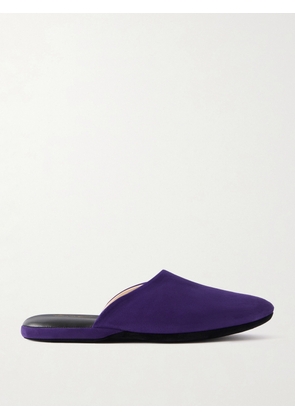 Charvet - Suede Slippers - Men - Purple - S