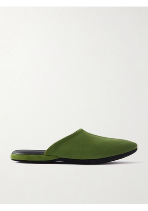 Charvet - Suede Slippers - Men - Green - S