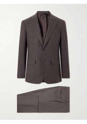 Thom Sweeney - Wool, Linen and Silk-Blend Suit - Men - Brown - IT 46