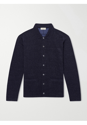 PIACENZA 1733 - Silk and Linen-Blend Chore Overshirt - Men - Blue - IT 46