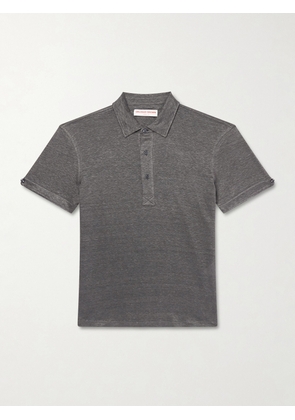 Orlebar Brown - Sebastian Linen-Jersey Polo Shirt - Men - Gray - S