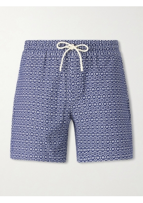 Portuguese Flannel - Abstract Tile Straight-Leg Cotton Shorts - Men - Blue - XS