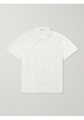 BODE - Primrose Cotton-Lace Shirt - Men - Neutrals - XS