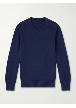 Anderson & Sheppard - Cotton Sweater - Men - Blue - XS