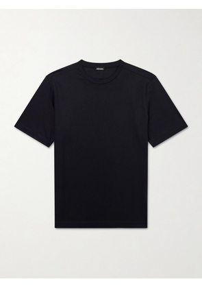 Zegna - Cotton-Jersey T-Shirt - Men - Black - IT 48