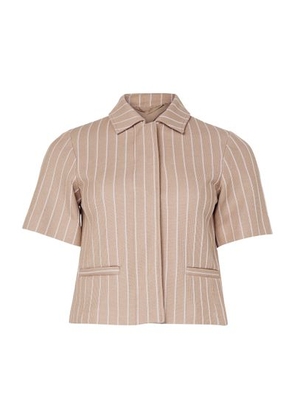 Short-sleeved shirt jacket