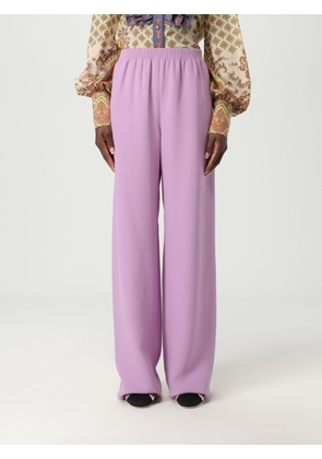Pants VALENTINO Woman color Violet
