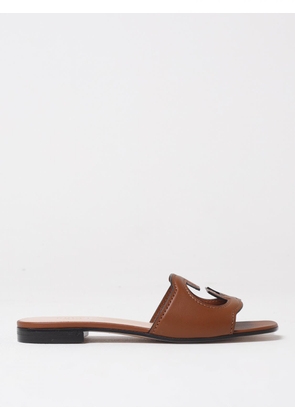 Flat Sandal GUCCI Woman color Brown