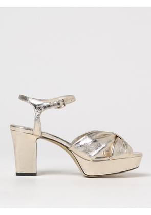 Heeled Sandal JIMMY CHOO Woman color Gold