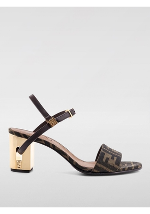 Heeled Sandal FENDI Woman color Brown