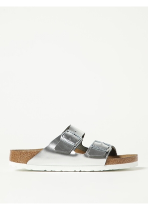 Flat Sandal BIRKENSTOCK Woman color Silver