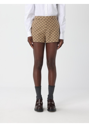 Shorts GUCCI Woman color Beige
