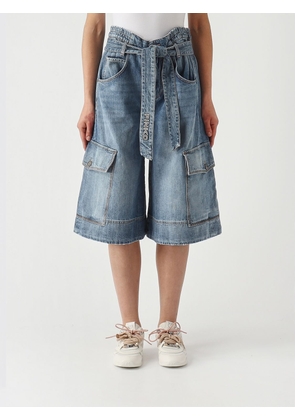 Shorts PINKO Woman color Denim