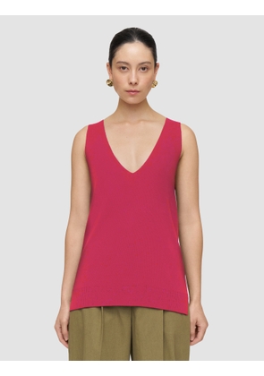 Tell Silk Knit Vest Top - L