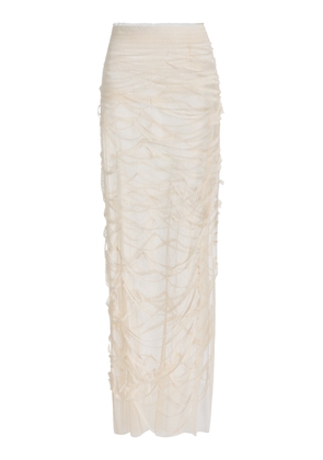 COLLEEN ALLEN Unraveled Cotton Lace Maxi Skirt - Moda Operandi