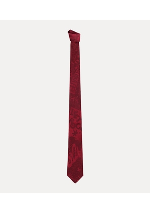 Vivienne Westwood Tie 7cm Let It Rock Bordeaux  Men