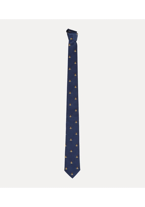 Vivienne Westwood Tie 7cm Multiorb Navy Blue  Men