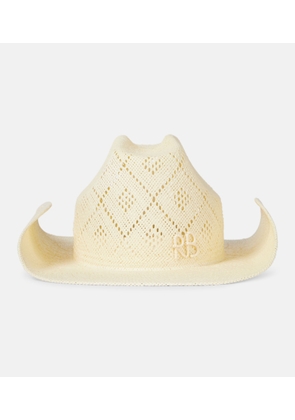 Ruslan Baginskiy Logo straw boater hat