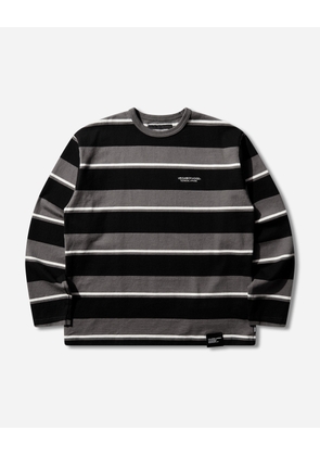 Men s Border Longsleeve T-Shirt Grey