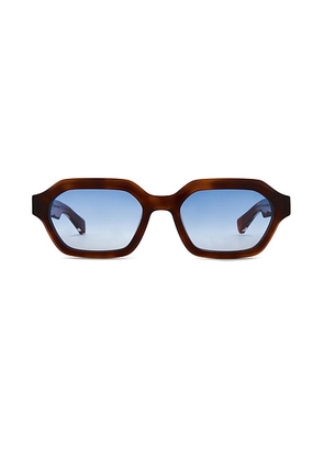 MESSYWEEKEND Anthony Reveal Sunglasses in Havana & Gradient Blue - Brown. Size all.