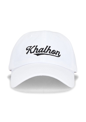 Khalhon Logo Ball Cap in Off White - White. Size all.