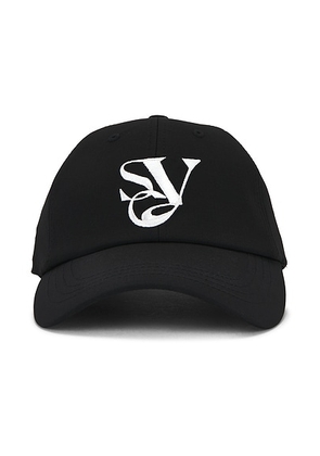 Khalhon Delta Stretch Performance Cap in Zet Black - Black. Size all.