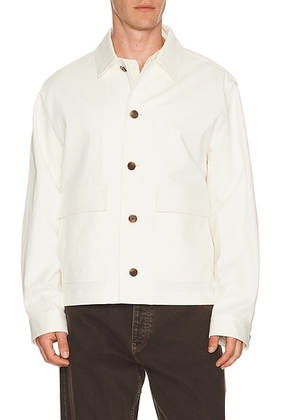 Theory Moonsoft Jacket in Winter Ivory - Ivory. Size S (also in L, M, XL/1X, XXL/2X).