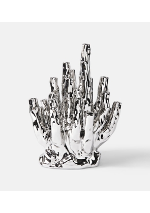 Polspotten Coral porcelain vase by Norman Trapman