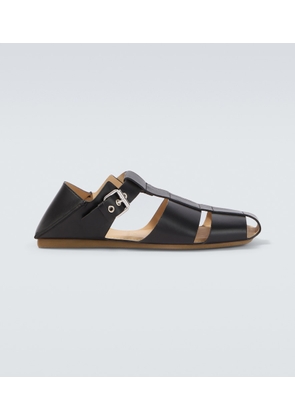 Lemaire Convertible leather fisherman sandals