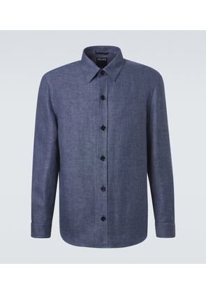 Zegna Cashmere, linen and silk overshirt