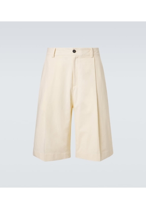 Studio Nicholson Fowld cotton and linen Bermuda shorts