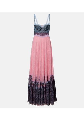 Costarellos Gallie lace gown