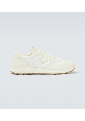 Prada Prax Re-Nylon suede-trimmed sneakers