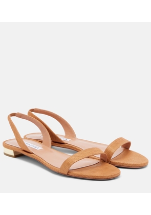 Aquazzura So Nude raffia sandals