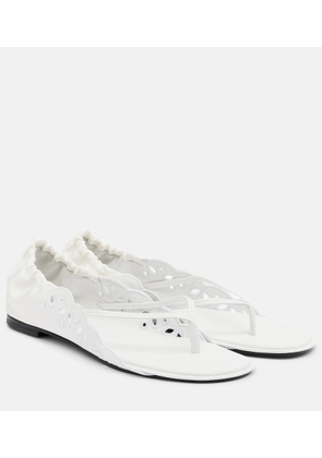 Jacquemus Satin thong sandals