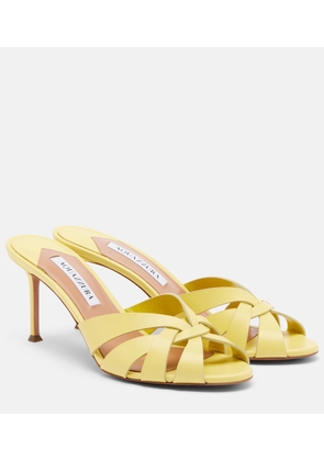 Aquazzura Copacabana leather mules