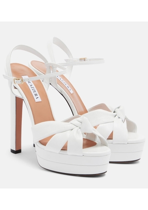 Aquazzura Nina leather platform sandals