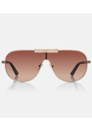 Versace Greca Flow shield sunglasses