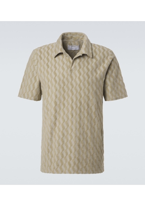 Frescobol Carioca Faustino jacquard terry polo shirt