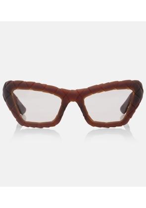 Bottega Veneta Knot Intrecciato cat-eye sunglasses