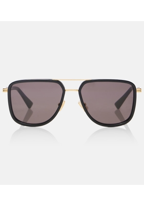 Bottega Veneta Metal Combi aviator sunglasses