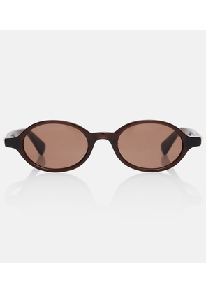 Bottega Veneta Slim Ribbon oval sunglasses
