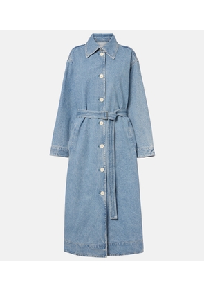 Agolde x Maria McManus denim wrap coat
