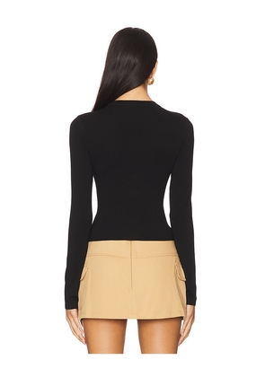 ALL THE WAYS Viola Top in Black. Size L. Also in XS, S, M.