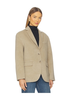 ANINE BING Quinn Blazer in Beige. Size S. Also in M, XS.